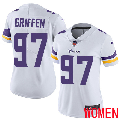 Minnesota Vikings #97 Limited Everson Griffen White Nike NFL Road Women Jersey Vapor Untouchable->youth nfl jersey->Youth Jersey